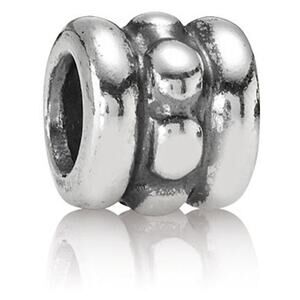 PANDORA Sterling Silver ROW OF DOTS Charm 790162